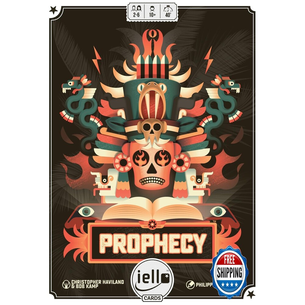 IELLO Prophecy Strategic Trick-Taking Card Game - Mayan Themed Betting Game